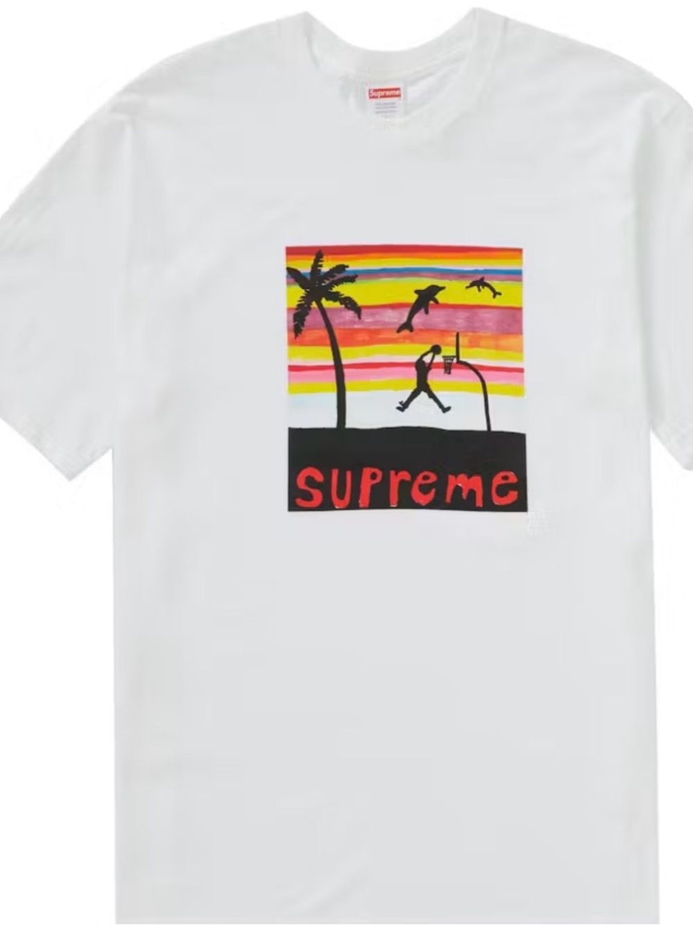 Supreme White Dunk TEE